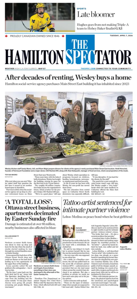 Cover of The Hamilton Spectator