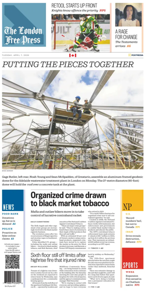 Cover of The London Free Press