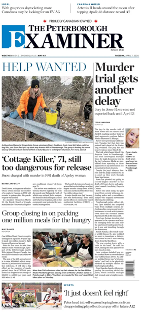 Cover of The Peterborough Examiner