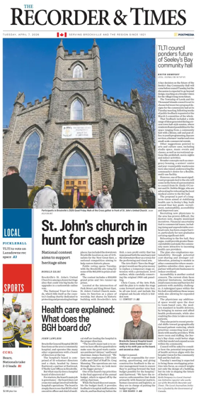 Cover of The Recorder & Times (Brockville)