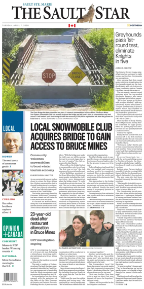 Cover of The Sault Star