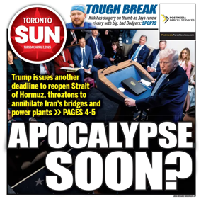 Cover of Toronto Sun