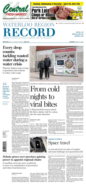 Cover of Waterloo Region Record