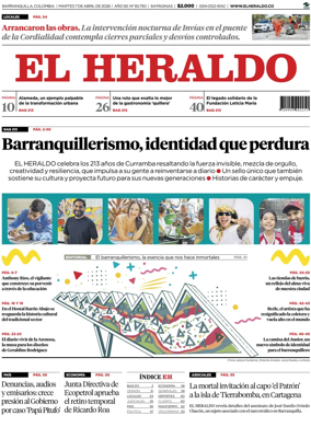 Cover of El Heraldo (Colombia)