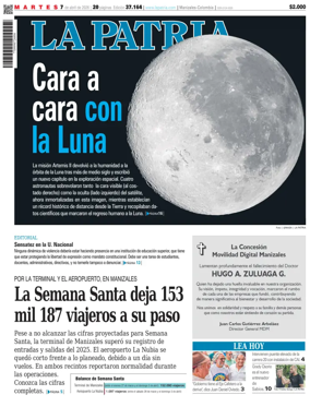 Cover of La Patria (Colombia)