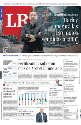 Cover of La Republica (Colombia)