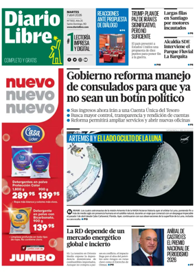 Cover of Diario Libre (Republica Dominicana)