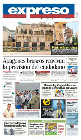 Cover of Diario Expreso