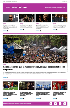 Cover of Euronews Culture and Sport (Spanish) Compiled Edition