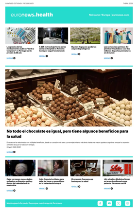 Cover of Euronews Health (Spanish) Compiled Edition