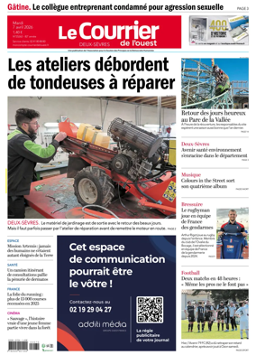 Cover of Le Courrier de l’Ouest (Deux-Sevres)