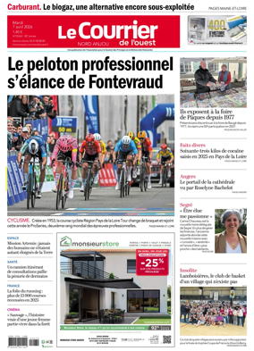 Cover of Le Courrier de l’Ouest (Nord Anjou)