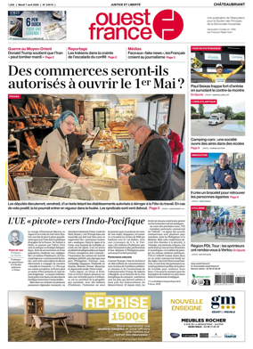 Cover of Ouest France (Chateaubriant)