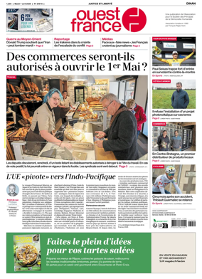 Cover of Ouest France (Dinan)
