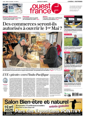 Cover of Ouest France (Loudeac / Rostrenen)