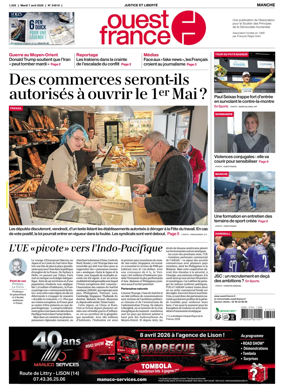 Cover of Ouest France (Manche)