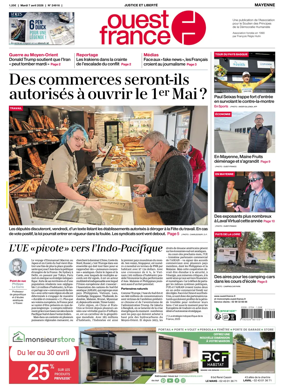 Cover of Ouest France (Mayenne)