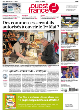 Cover of Ouest France (Orne)