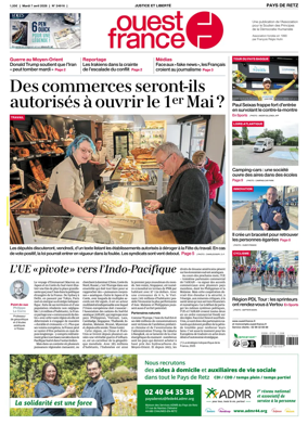 Cover of Ouest France (Pornic / Pays de Retz)