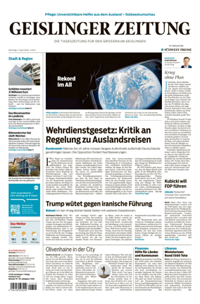 Cover of Geislinger Zeitung