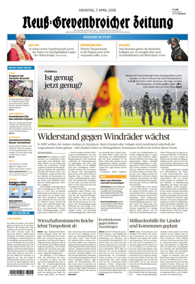 Cover of Neuss-Grevenbroicher Zeitung Neuss