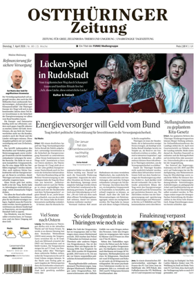 Cover of Ostthuringer Zeitung (Greiz)