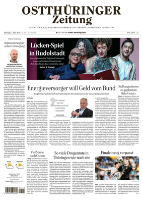 Cover of Ostthuringer Zeitung (Posneck)