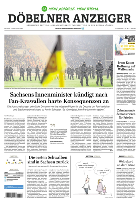 Cover of Sachsische Zeitung (Dobeln)