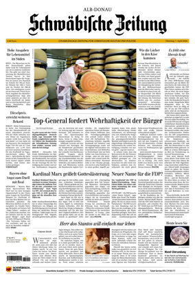 Cover of Schwabische Zeitung (Alb-Donau)