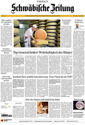 Cover of Schwabische Zeitung (Biberach)