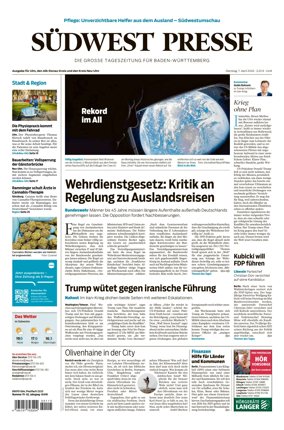 Cover of Sudwest Presse