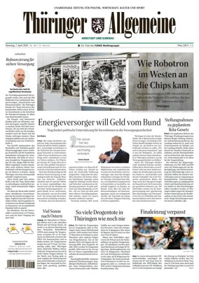 Cover of Thuringer Allgemeine (Arnstadt und Ilmenauz)