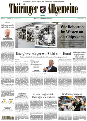 Cover of Thuringer Allgemeine (Erfurt)