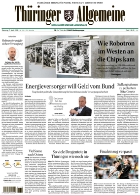 Cover of Thuringer Allgemeine (Muhlhausen und Bad Langensalza)