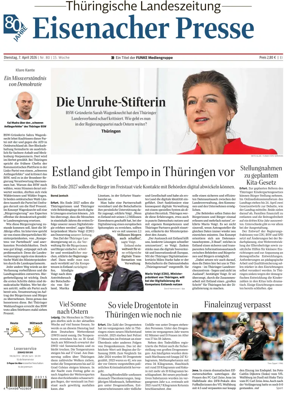 Cover of Thuringische Landeszeitung (Eisenach)