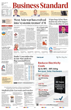Cover of Business Standard