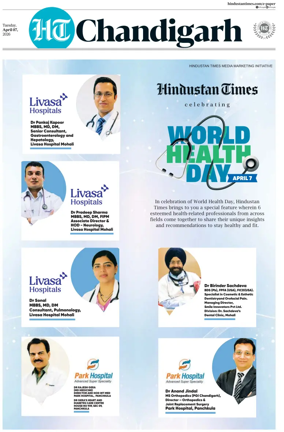 Cover of Hindustan Times (Chandigarh) - Live