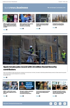 Cover of Euronews Business