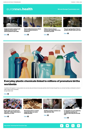 Cover of Euronews Health (English) Compiled Edition