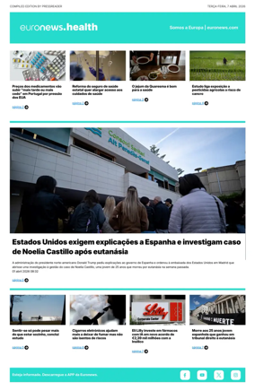 Cover of Euronews Health (Portuguese)