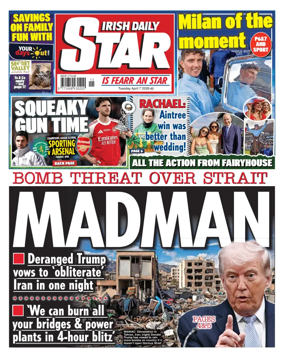 Cover of Irish Daily Star