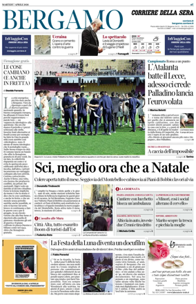 Cover of Corriere della Sera (Bergamo)