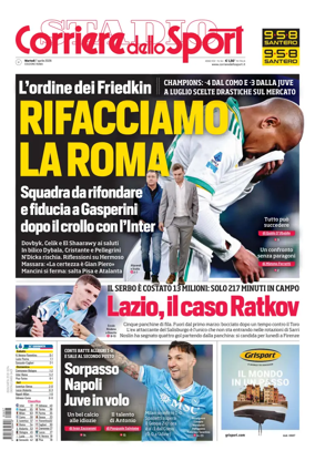 Cover of Corriere dello Sport (Lazio)