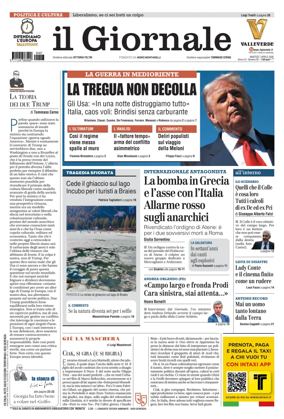 Cover of Il Giornale (Italy)