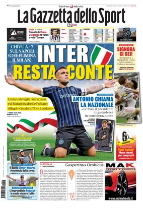 Cover of La Gazzetta dello Sport - Roma