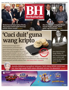 Cover of Berita Harian