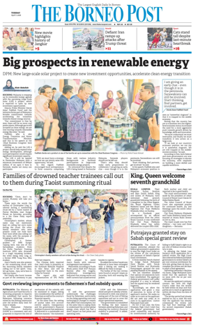 Cover of The Borneo Post (Sarawak)