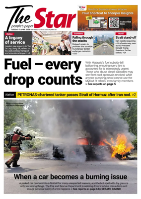 Cover of The Star Malaysia