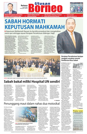 Cover of Utusan Borneo (Sabah)