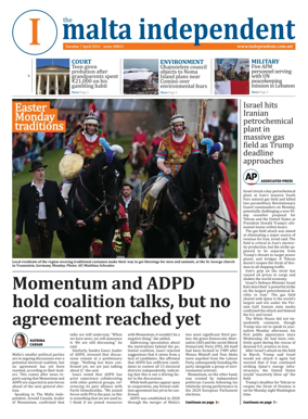 Cover of Malta Independent